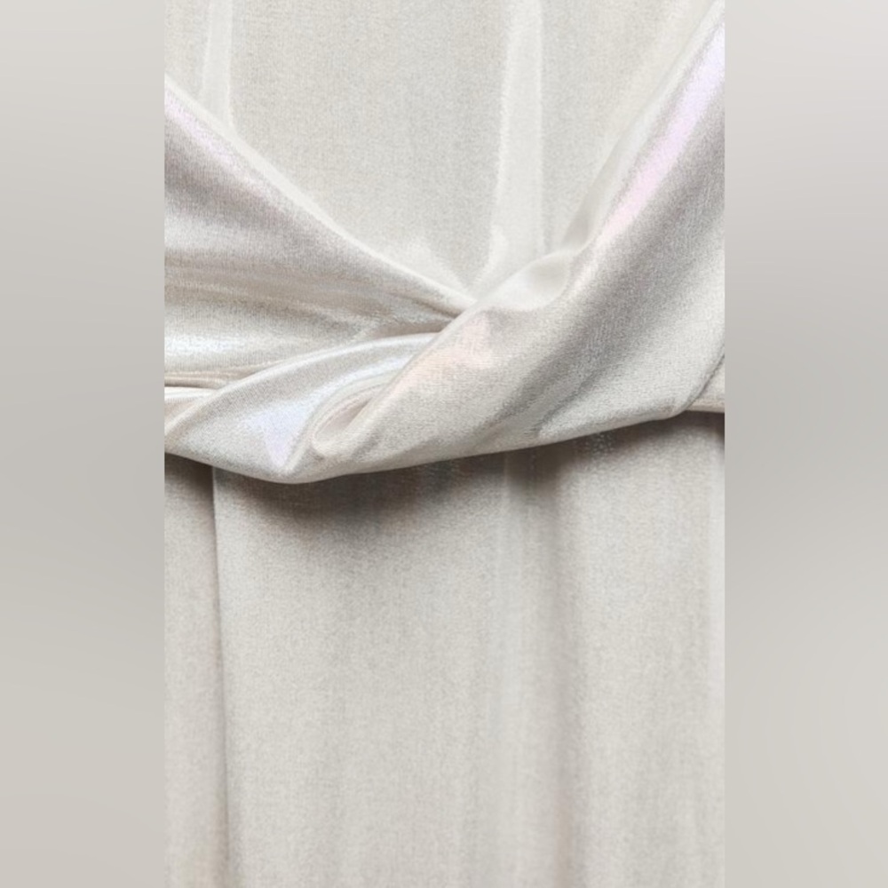 Zara Long Foil Halter Dress - Picture 5 of 7